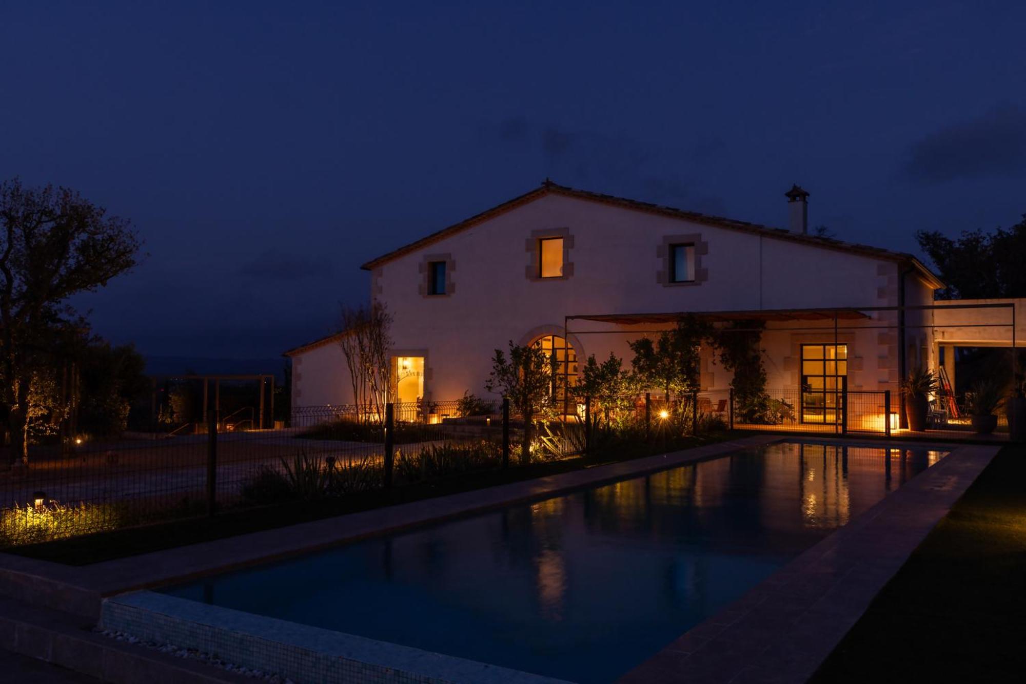 Can Bufi Espectacular Casa Con Piscina Interior 利亚戈斯特拉 外观 照片